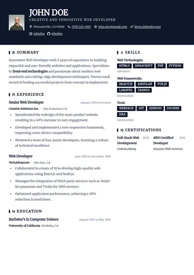 Template 15 preview