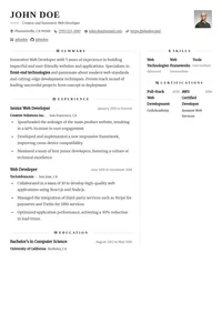 Gengar resume template