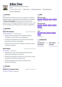 Pikachu resume template